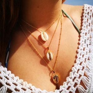 Elegant multi Layer Cowrie Shell Necklace
